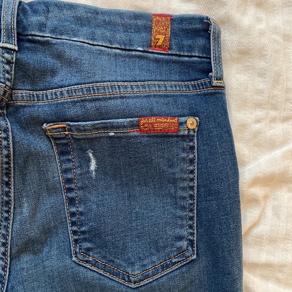 7 For All Mankind skinny ankle jean women size 25 - Picture 8 of 9